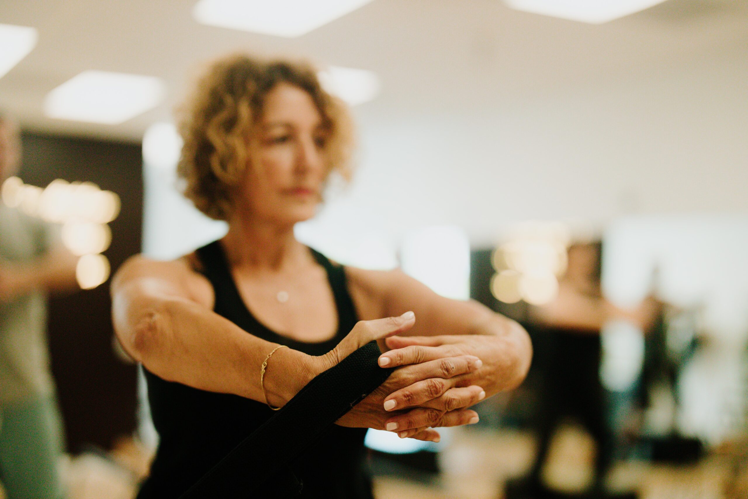 Core work during a one-on-one session
