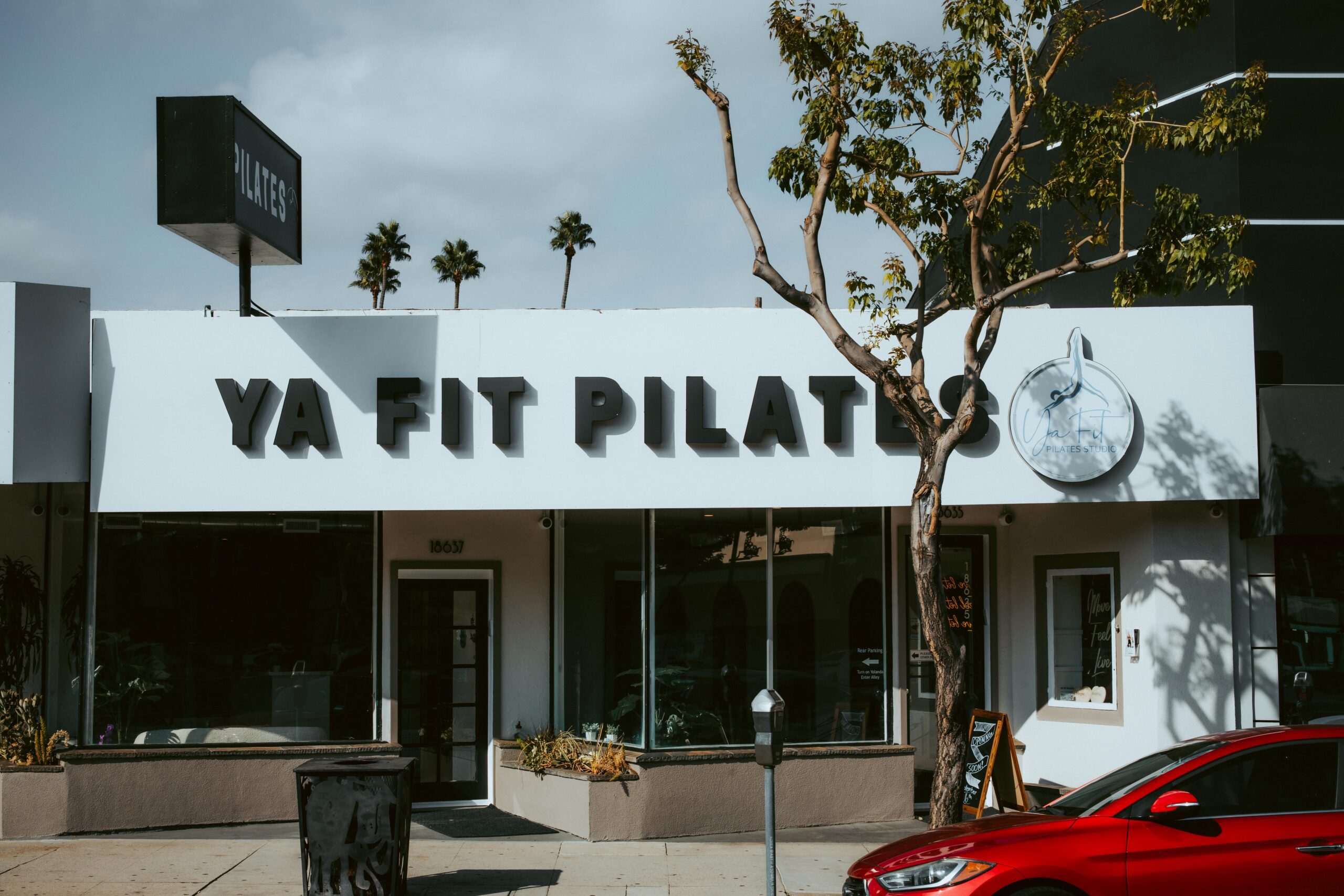Instructor-led reformer Pilates class at YA FIT Pilates Tarzana California