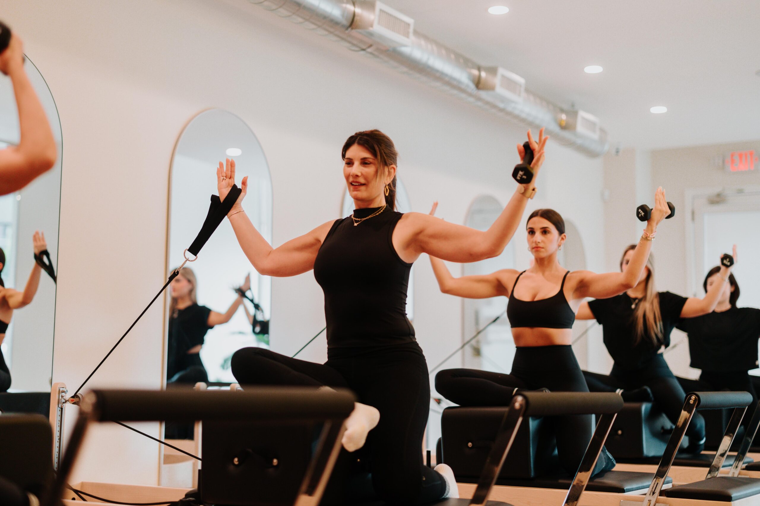 Reformer Pilates session at YA FIT Pilates Tarzana boutique studio on Ventura Blvd